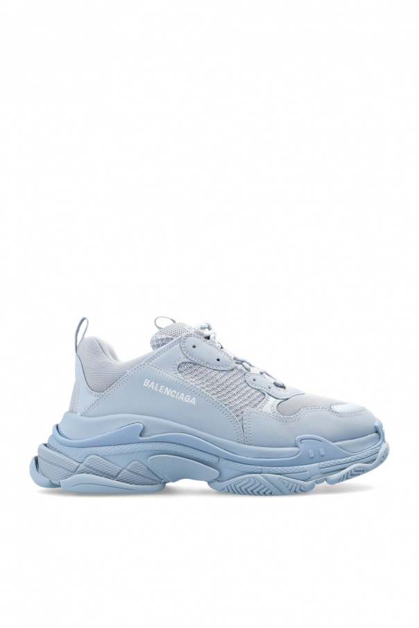 SchaferandweinerShops KR Light blue Triple S sneakers Balenciaga filling pieces low top ripple crumbs sneaker